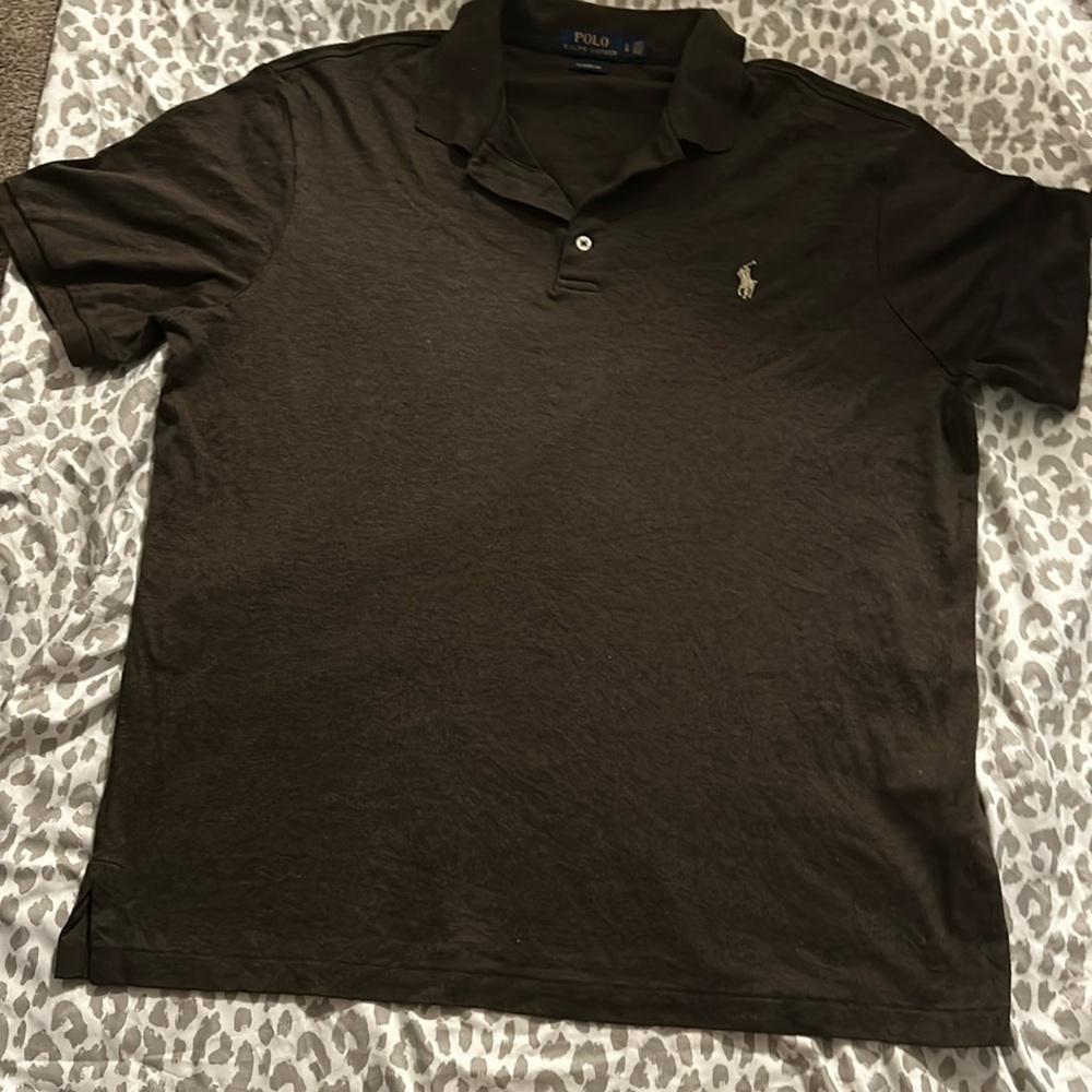 Brown Large Ralph Lauren collar shirt